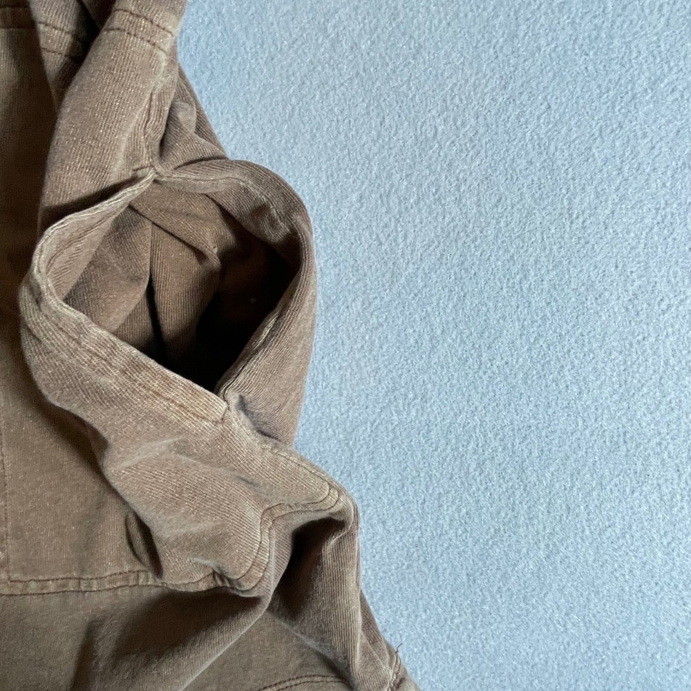 Double Zero Brown Faded Wash Short Sleeve Pocket T-Shirt Spicy Small - Picture 4 of 6